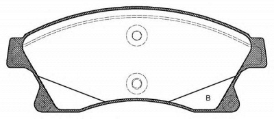 OPEN PARTS bpa143112 -  Комплект тормозных колодок, дисковый тормоз